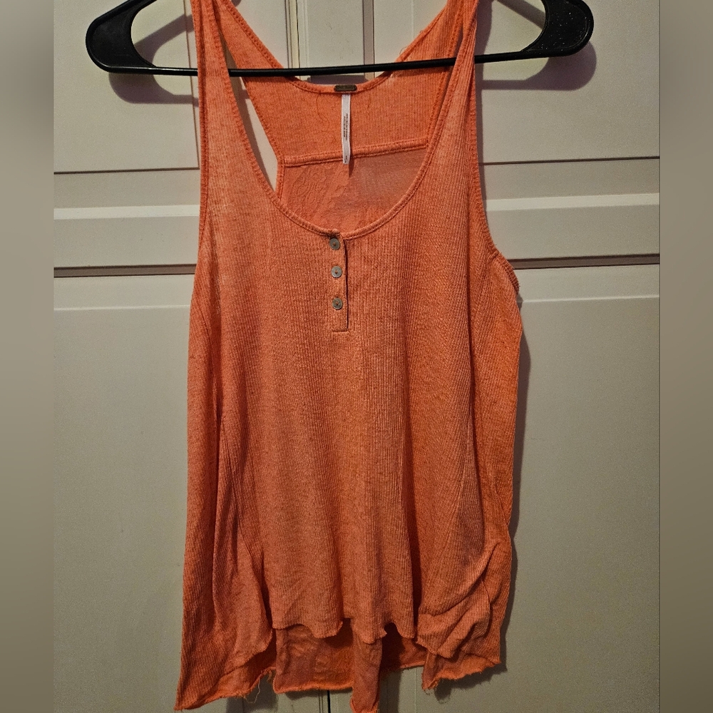 Orange Sleeveless Top
